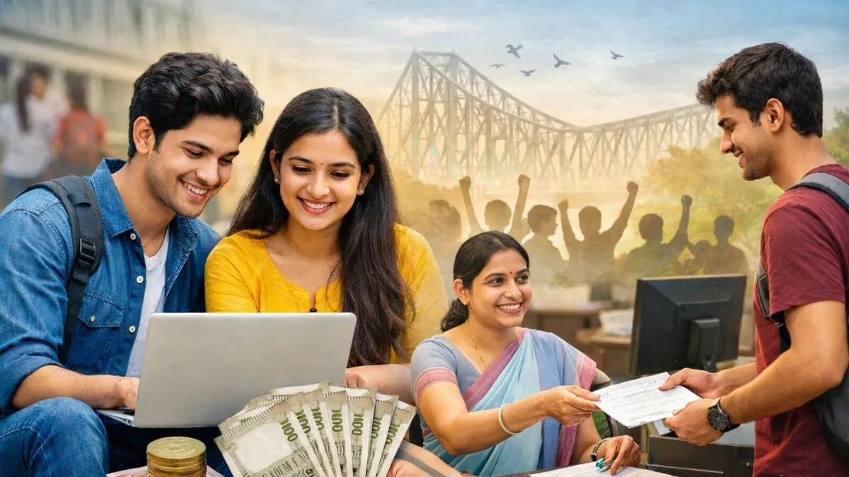 Banglar Yuva Sathi Scheme: Crowds Flock for ₹1500 Monthly Aid